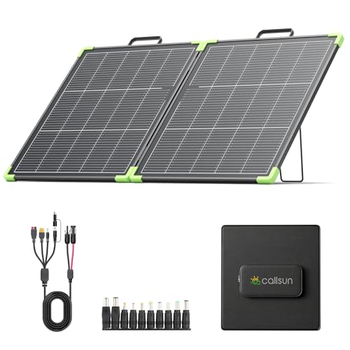 N-Type 16BB 100W Tragbares Bifazial Solarpanel,Callsun 21.8V Faltbare Monokristallines...