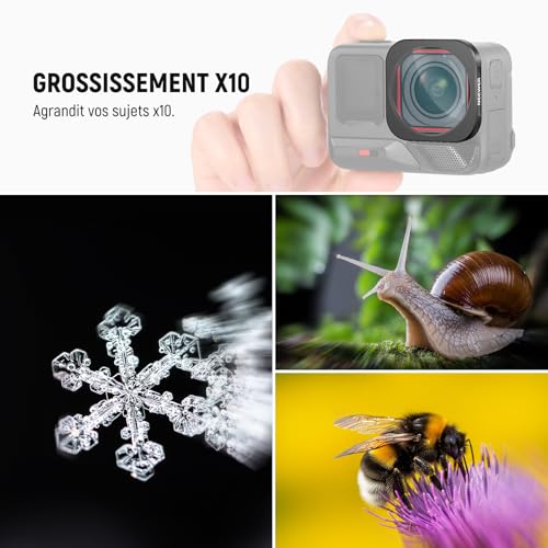 Objectif macro 10X compatible insta360 ace pro accessoire actioncam grossissant neewer ls-c40