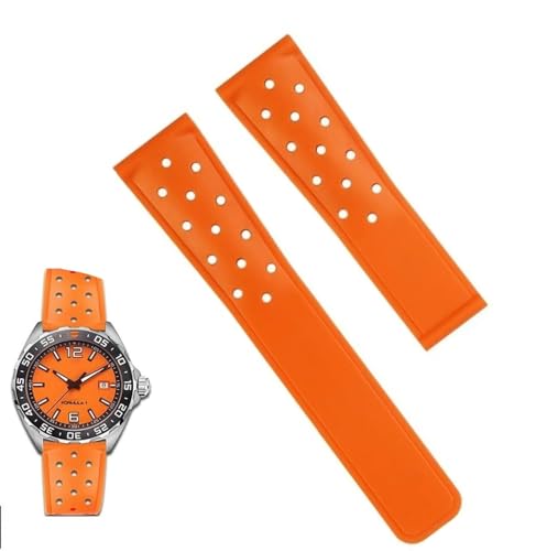 Bracelet montre caoutchouc 22mm haut de gamme pour TAG Heuer série F1