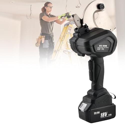 PODEC Electric Hydraulic Ratchet Cable Cutter with Batteries