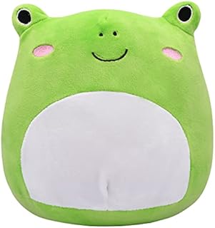 Frog Plush Pillow Toy, Cute Stuffed Animal Frog Plush Pillow Big Eyes Frog Toy, Soft Stuffed Frog Doll for Toddlers Sleeping Hugging Body Pillow, Cute Home Decoration Gift for Boys Girls Adults 21cm