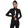 KID1234 Women's Yoga Jacket Full Zip-up Running Shirt Running Track Jacket Sportswear with Thumb Holes