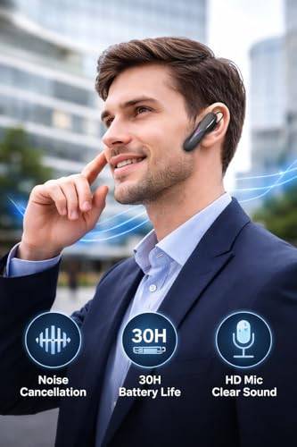 Image of 𝟏𝟓 𝐘𝐄𝐀𝐑𝐒 𝐖𝐀𝐑𝐑𝐀𝐍𝐓𝐘 New Version Single Bluetooth with Mic, Touch ON /Off Feature,48Hrs Battery,Designed for Crystal-Clear Sound & Comfortable Fit for All Smartphones