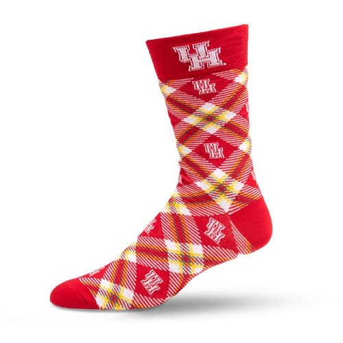 Timeless Tartans Houston Cougars Dress Socks, Classic Collegiate Apparel, Officially Licensed Gift & Clothing Accessories