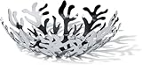 Material: Edelstahl 18/10 Alessi ESI01/29 Mediterraneo Obsthalter aus Edelstahl, epoxidharzlackiert silber, Ø 29 cm