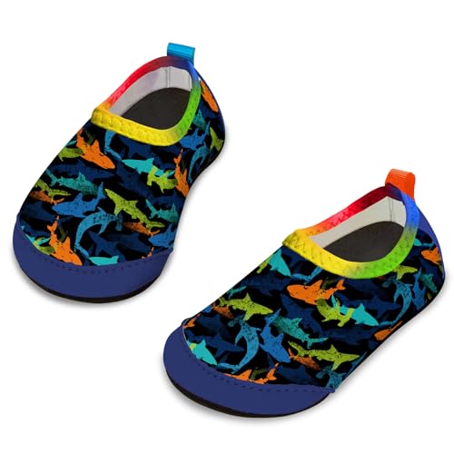 Apolter Baby Boys and Girls Swim Water Shoes Barefoot Aqua Socks Non-Slip for Beach Pool Toddler