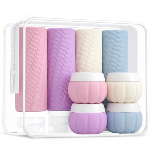 Redfly 13-Piece TSA-Approved Travel Size Bottles for Toiletries, Leak proof