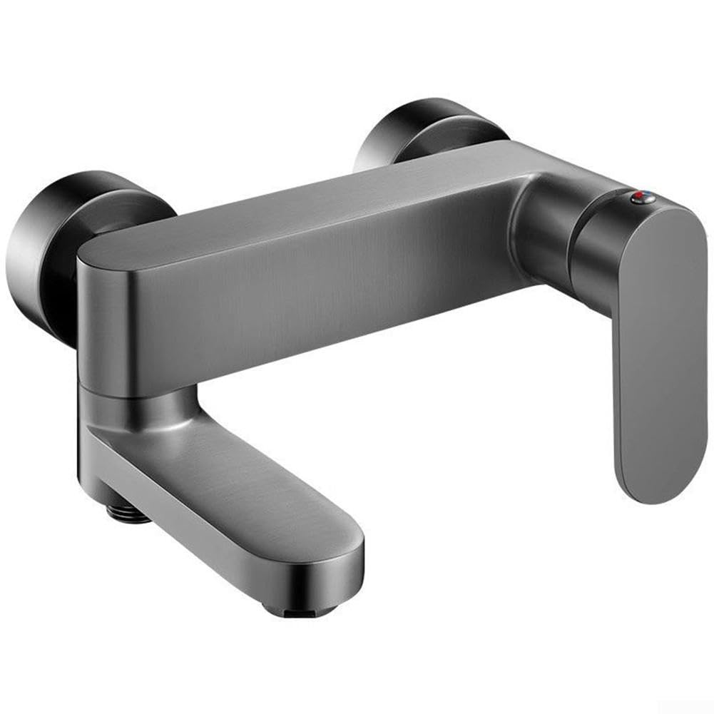 para grifo Baño para latón Giratorio G1/2 Ducha Mano para grifo(Gray)