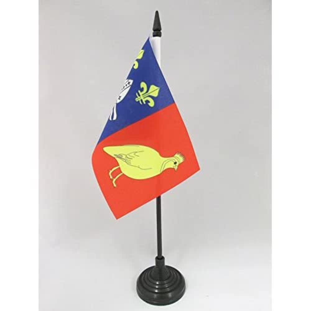 AZ FLAG, Charente Maritime Table Flag 4'' x 6'', French department Office Mini Banner 100% Polyester 15 x 10 cm