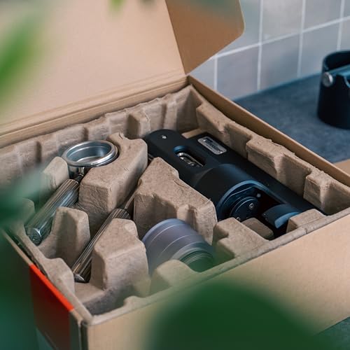 Image of Superkop Premium Manual lever espresso machine for the Home, Espresso Maker, Espresso Coffee Machine, Espresso Coffee maker, Double Serve Coffee Maker With Wooden Base & Water Cup - - Black