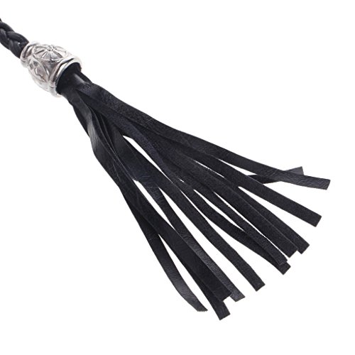 Ladies Women Braided Belt PU Leather Self-Tie Thin Waist Rope Belt White4