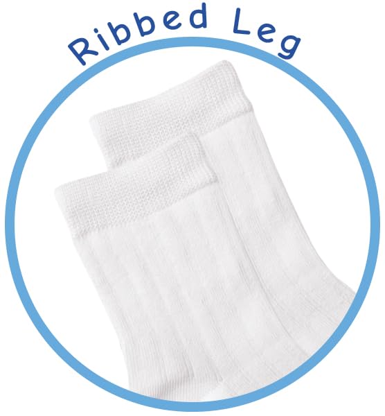 Jefferies Socks Baby-boys Infant Rib Crew Socks 3 Pair Pack3