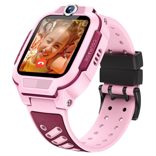 imoo Z3 Smartwatch für Kinder, Kinder Smartwatch, Kinderuhr mit GPS, 4G Video und Telefon, IPX68 Wasserdicht (Rosa, Z3)