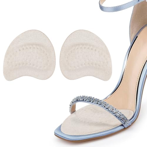 Fefod Demi Semelles Coussinet, 2PCS Semelles Coussinet Plantaires, demi semelle avant pied, Coussin de Protection de Pointe de Pied, Pour Soulager Les Métatarsalgies, Névrome de Morton, Durillons