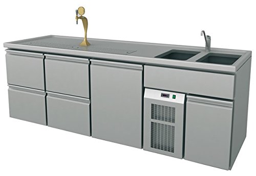 Preisvergleich Produktbild Ausschanktheke 2545x700x900 mm, Umluftkühlung, 500 W