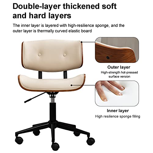 Chaise d'ordinateur pivotante pour bureau à la maison - 4