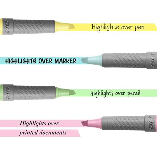 45% Off BIC Pastel Highlighters - 12-Count Set for Journaling