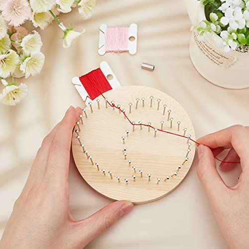 GORGECRAFT Heart String Art Kit Craft Cupcake All Necessary Accessories And Frame For Adults Crafts Kit Arts Projects Home Wall Decorations Unique Gift Wall Decor