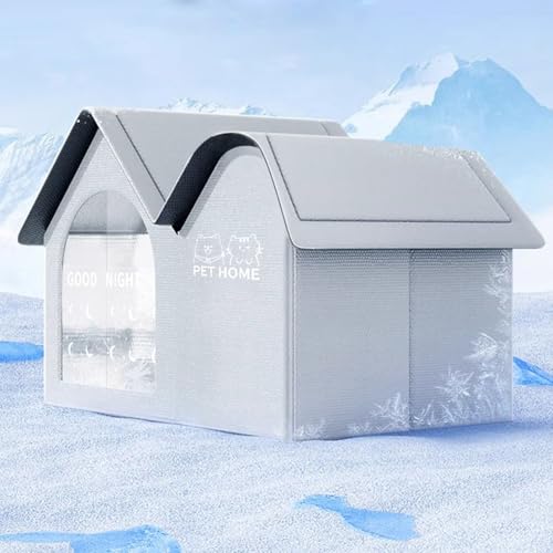 Maison pour chat rafraîchissante extérieur abri isolé et pliable - 4