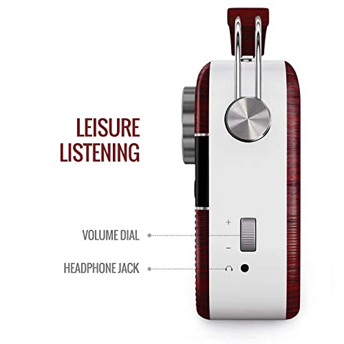 Image of Saregama Carvaan Marathi - Portable Music Player with 5000 Preloaded Songs, FM /BT /AUX (Cherrywood Red)