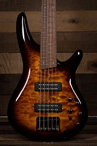 Ibanez SR405EQM Quilted Maple 5-String Electric Bass Guitar Dragon Eye Burst
