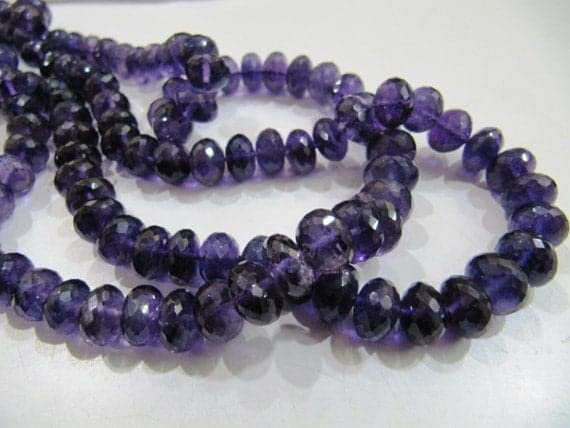 Améthyste africaine perles rondelles 10mm pour créer vos bracelets de lithothérapie et bien-être