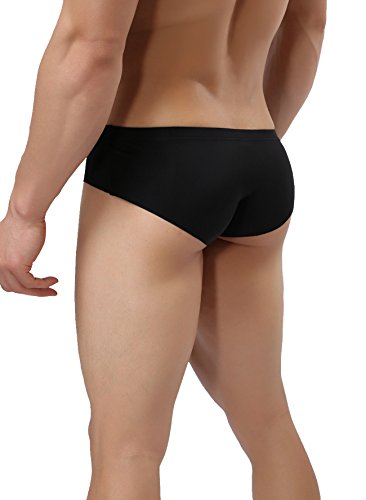 YATEEN Mens Traceless Underwear Ice Silk Briefs4