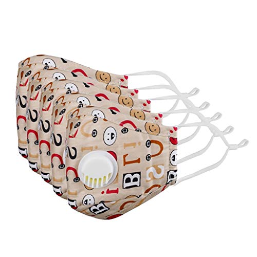 10 Stück Mundschutz Kinder Unisex Einstellbar Waschbar Wiederverwendbar Anti Staub Gedruckt Mund-Nasen-Abdeckung