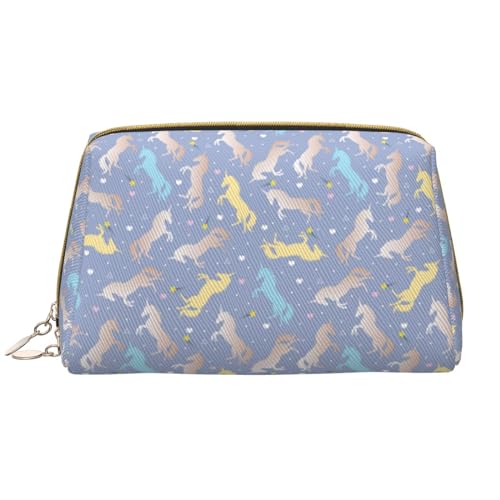 VOSERY Bolsa de maquillaje, bolsas de cosméticos, neceser de viaje para mujeres, organizador de bolsa de maquillaje de gran capacidad, bonita bolsa de maquillaje de caballo, bonita bolsa de maquillaje