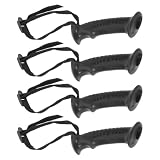 Cabilock 4 Stück Ersatzgriff für Wanderstöcke 20mm, Schwarzer PVC Nylon
