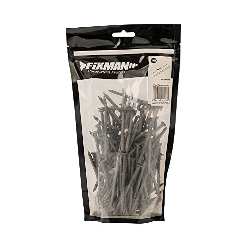 FIXMAN 952137 galvanizado clavos de alambre redondo 3.76 X 75 mm – paquete de 1 kg