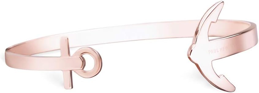 PAUL HEWITT Women's Bangle Rose Gold ANCUFF - Open Womens Bangle Bracelet, Anchor-Style Rose Gold Bracelets for Women, Quality Jewelry for Women