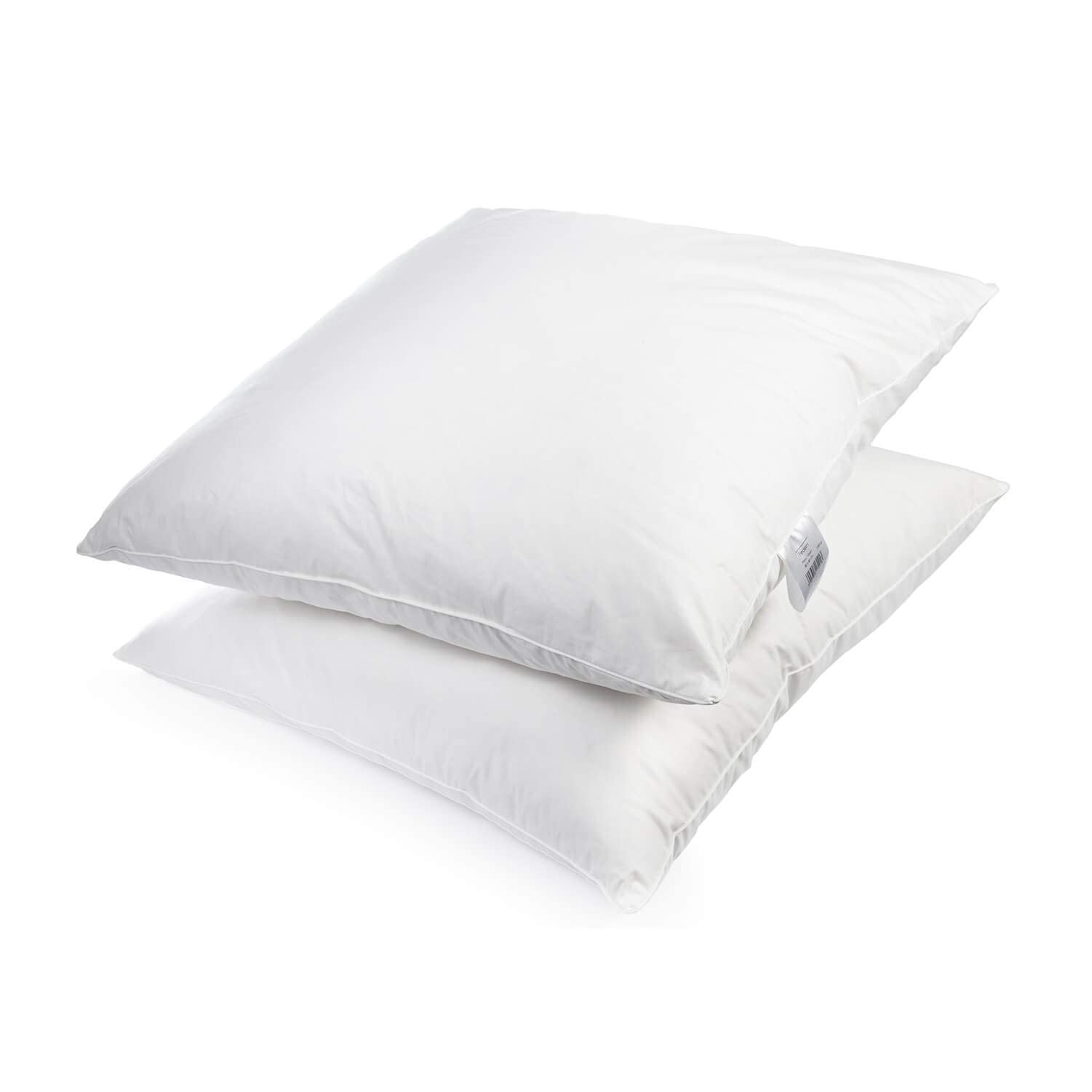 H&F Heimtextilien 2er Set Premium Qualität | Kopfkissen 80x80 cm | Füllung: 1500 Gramm Federn, Gänsefedern | 100% Natur Kissen | Bezug: 100% Baumwolle | Federkissen 80 x 80 cm