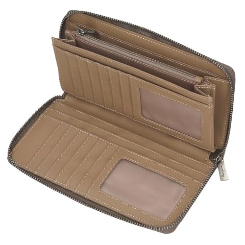 Cartera con cierre de cremallera