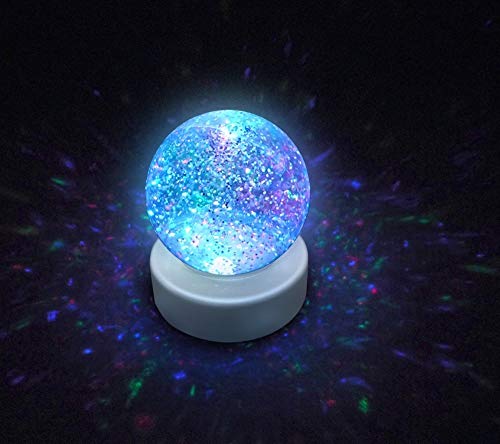 Preisvergleich Produktbild Playlearn SWGB Glitzerkugel mit LED-Farbwechsel, Stimmungslicht