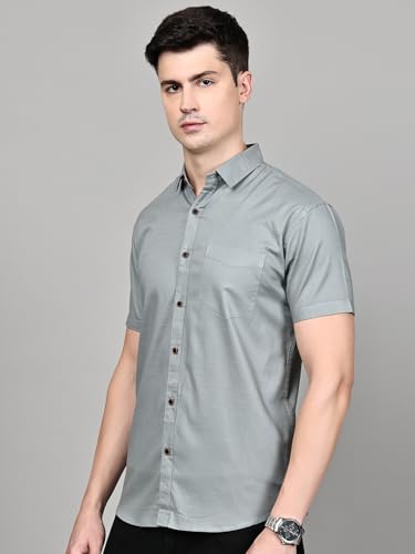 Image of Majestic Man Men's Cotton Slim Fit Shirt
