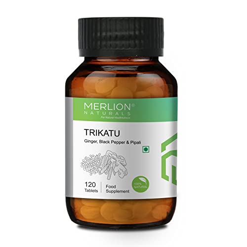 Merlion Naturals Trikatu Tablets Ginger, Black Pepper & Pippali | 500Mg (120 Tablets) #TOP14