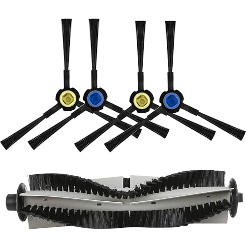 BuleVina 5PCS/Set Main Brush, Side Brush Robot Vacuum Replacement Parts