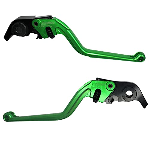 ACCOSSATO Paar grüne Hebel für Aprilia Rsv Mille/R von 2004 bis 2008 (CC 1000)