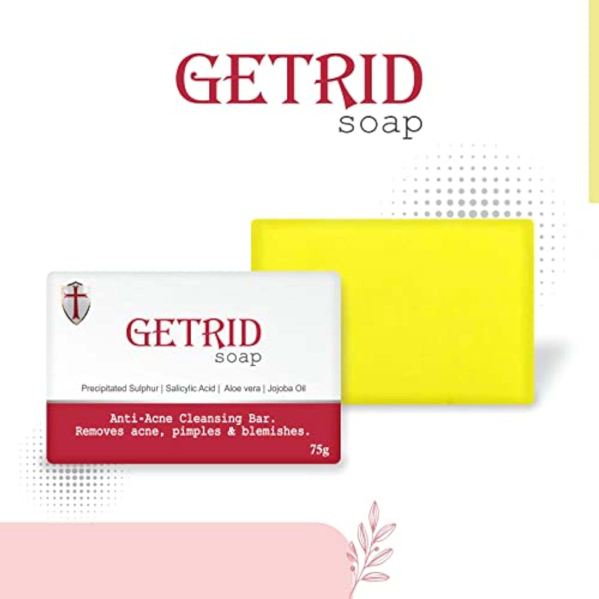 Cleansing Bar with Aloe Vera, Pack of 5, 75 gm Each