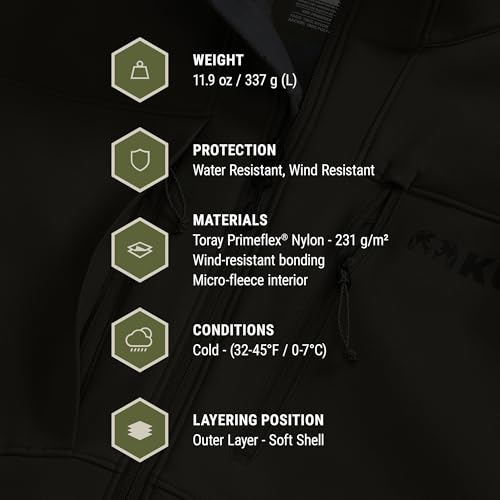 Image of KUIU Guide PRO Vest - Wind & Water-Resistant Soft Shell Hunting Vest, Durable & Quiet with Fleece Lining for Cold Weather