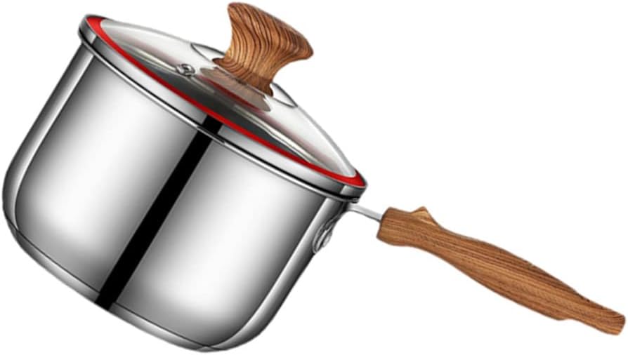 Stainless Steel Saucepan Soup Pan Noodle Pot Ramen Pot Hot Shin Ramyun Pot Milk Warmer Pot Cooking Pot for Home Kitchen