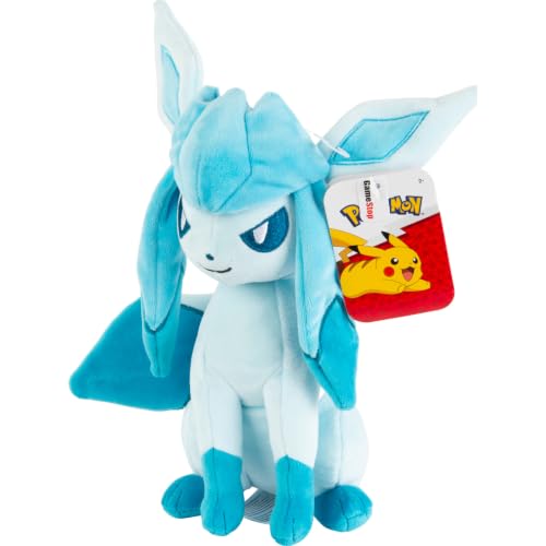 Image of Pokemon Glaceon Plush - 8-Inch Soft Plush with Authentic Details