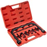 Punmew Valve Spring Compressor 10pcs Valve Spring Removal Tool for Motorcycle, ATV, Car, Small Engine Vehicle Equipment
