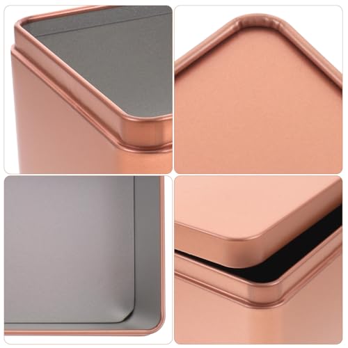 Caja de lata rectangular para guardar té y galletas en tus fiestas 4