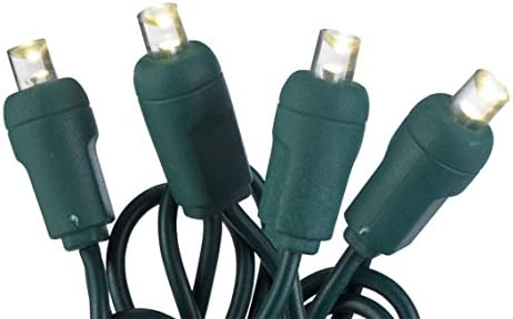 GKI Bethlehem Battery-Powered 50-LED 24-Foot Light String (2-Sets) Green Wire (Wide Angle Clear)