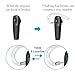 VSuRing Ear Hooks Eartips Kit 360° Rotatable Adjustable Soft Silicone Anti-Slip Sports Clamp Universal Bluetooth Headset Clips Earbuds Replacement for Newbee/Plantronics/TOORUN Black