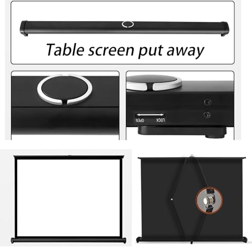 Pantalla de proyección portátil manual 50" 16:9 miniatura 5