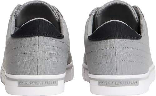 Tommy Hilfiger Herren Vulcanized Sneaker Long Lace Low Top, Grau (Universal Grey), 44 – Ansicht 3