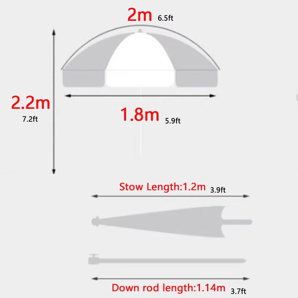 Ombrellone Da Giardino Con Frange Ombrellone Da Balcone Inclinabile | 200cm Ombrellone Da Mercato Altezza Regolabile Ombrellone Da Spiaggia Parasole Per Piscina Patio